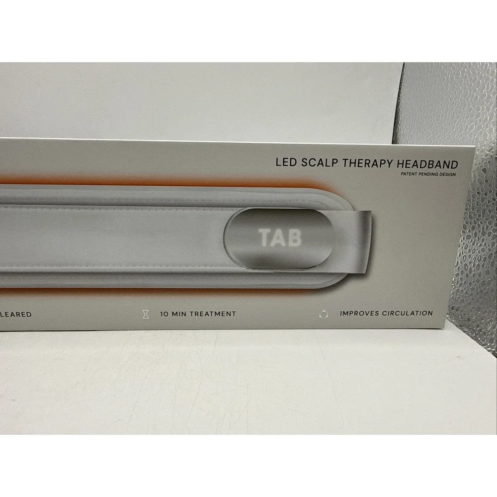 NEW SEALED -   TAB LED Scalp Therapy Headband , White TB2024-0000